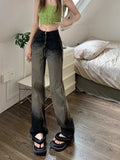 2023 New spring women jeans Gradual casual pants American fashion street straight pants pantalones de mujer