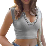 Women Vintage Short Sleeve Tees Shirts Crop Tops V Neck T-shirts Fairycore Grunge Tees Tops 90s E-Girls Streetwear