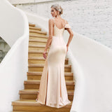 Graduation Gift Wedding Party Dress Prom Dresses Special Occasions Evening Dresses Ball Gowns Side Slit Wrap A-line High Waist Women's Clothing