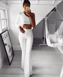Summer 2023 Women Fashion Woman Pants Hippie High Waist Bell Bottoms Ladies Stretch Flare Trousers Office Lady Solid Pink Pants
